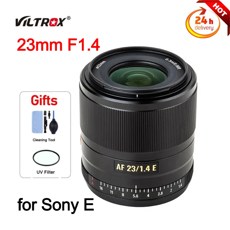 Obiettivo Viltrox 23Mm F1.4 Aps-C Af Messa A Fuoco Automatica Obiettivo Principale Ad Ampia Apertura Per Sony E A7 A7Riii A7S A7Miv A6000 A6300 23Mm A