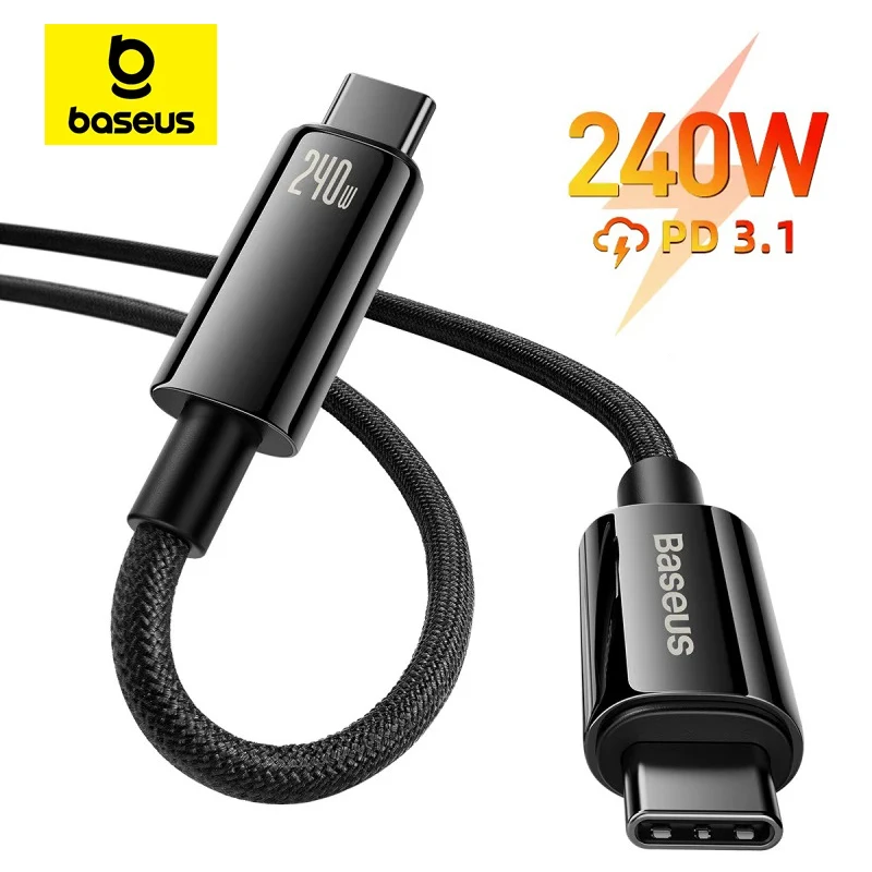 Кабель зарядный Baseus PD, 240 Вт, 5 А, для iPhone 15 Pro Max