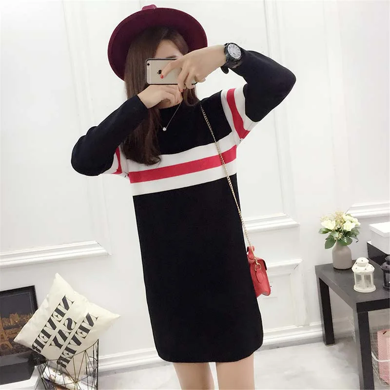 

Trendy Fall Sweater Tops New Long Sleeve With Color Pullover Loose Wholesale