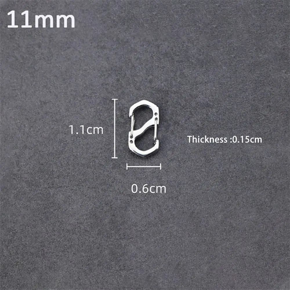 10PCS 새로운 스테인레스 스틸 배낭 버클 S 유형 수제 카라비너 ??잠금 장치 실버 걸쇠 쥬얼리 액세서리