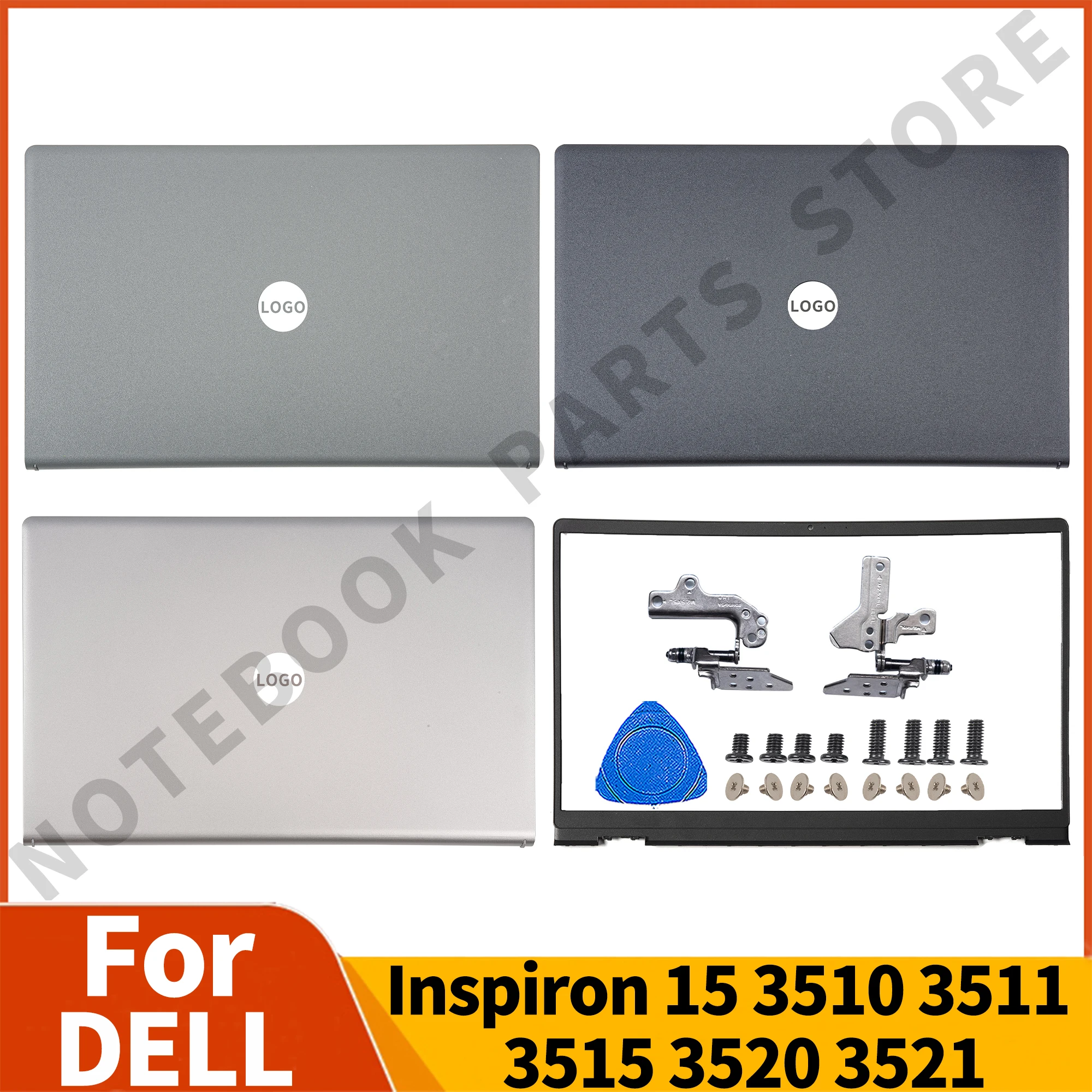 

New For DELL Inspiron 15 3510 3511 3515 3520 3521 Rear Lid TOP Case Laptop LCD Back Cover 0T4MT1 DDM9D 0WPN8 Front Bezel 09WC73