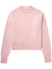 Tossy Pink Knitwear Sweater Pullover For Women Long Sleeve Fashion Loose Patchwork Cute Y2k Top Female Knit Elegant Pullover New 6