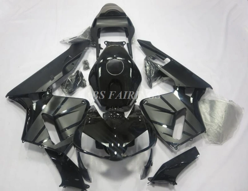 

Новинка ABS Полный мотоциклетный фотоэлемент Подходит для HONDA CBR600RR F5 2003 2004 03 04 Комплект кузова черный серый