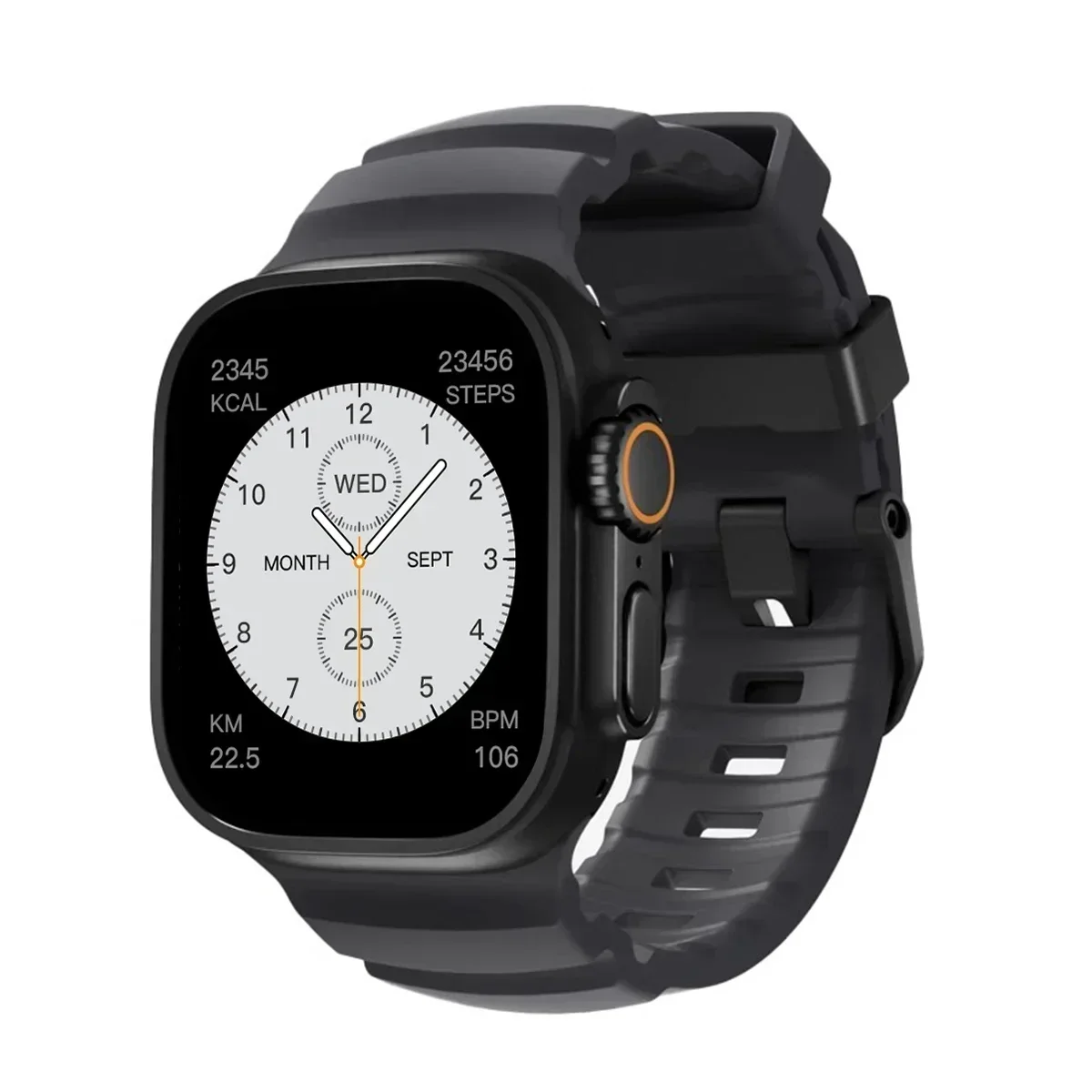 Premium 2-in-1 Metal Alloy Case with Silicone Strap