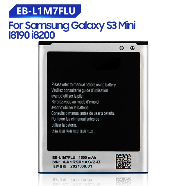 Replacement Battery For Samsung Galaxy S3 S3mini I8190 Gt-i8190 Gt-i8200 With Nfc 1500mah - Mobile Phone - AliExpress
