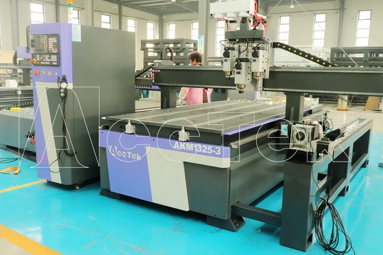 

multi head spindle cnc router 1325 1300*2500mm kitchen cabinet machine woodworking cnc equipments/side of rotary axis