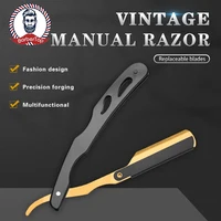 Classic Manual Shaving Straight Razor for Men Stainless Steel Barber Folding Knife Hairdresser Tool 1