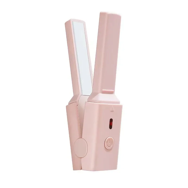 Portable Mini USB Hair Curling Iron Straightening Brush Two-In-One Straight And Curling Hair Clamp From China Mainland