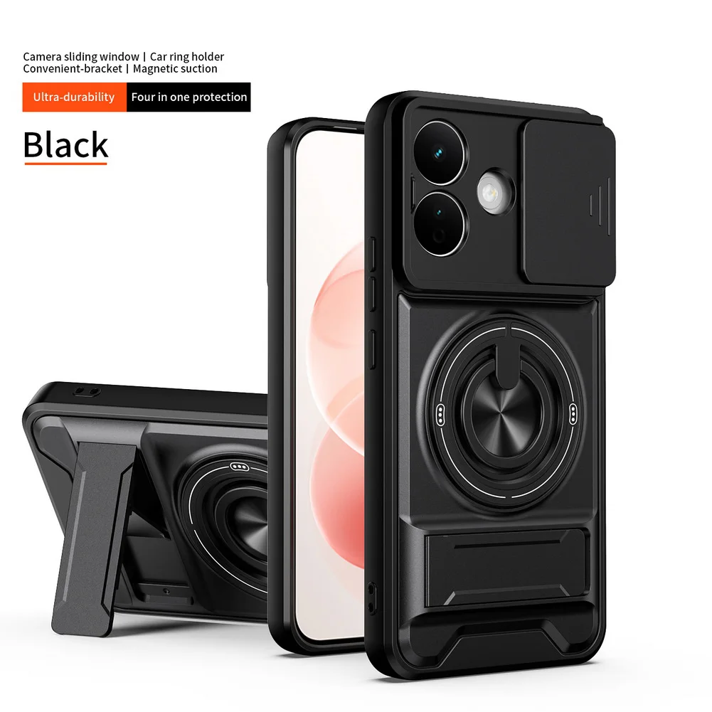 Multifunctional Ring Grip Magnetic Car Holder Protective Case