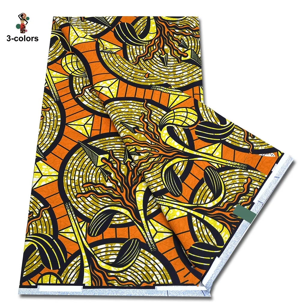 Wholesale Super Good Quality African Ankara Wax Fabric New Fashion 100% Cotton Soft Tissu Women Pagne African Wax Prints 5