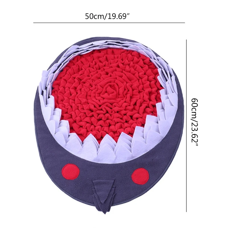 개를위한 Snuffle 매트 느린 피더 스니핑 패드 대화 형 퍼즐 장난감 애완 동물 Nosework 취급 먹이 매트 스트레스 해소