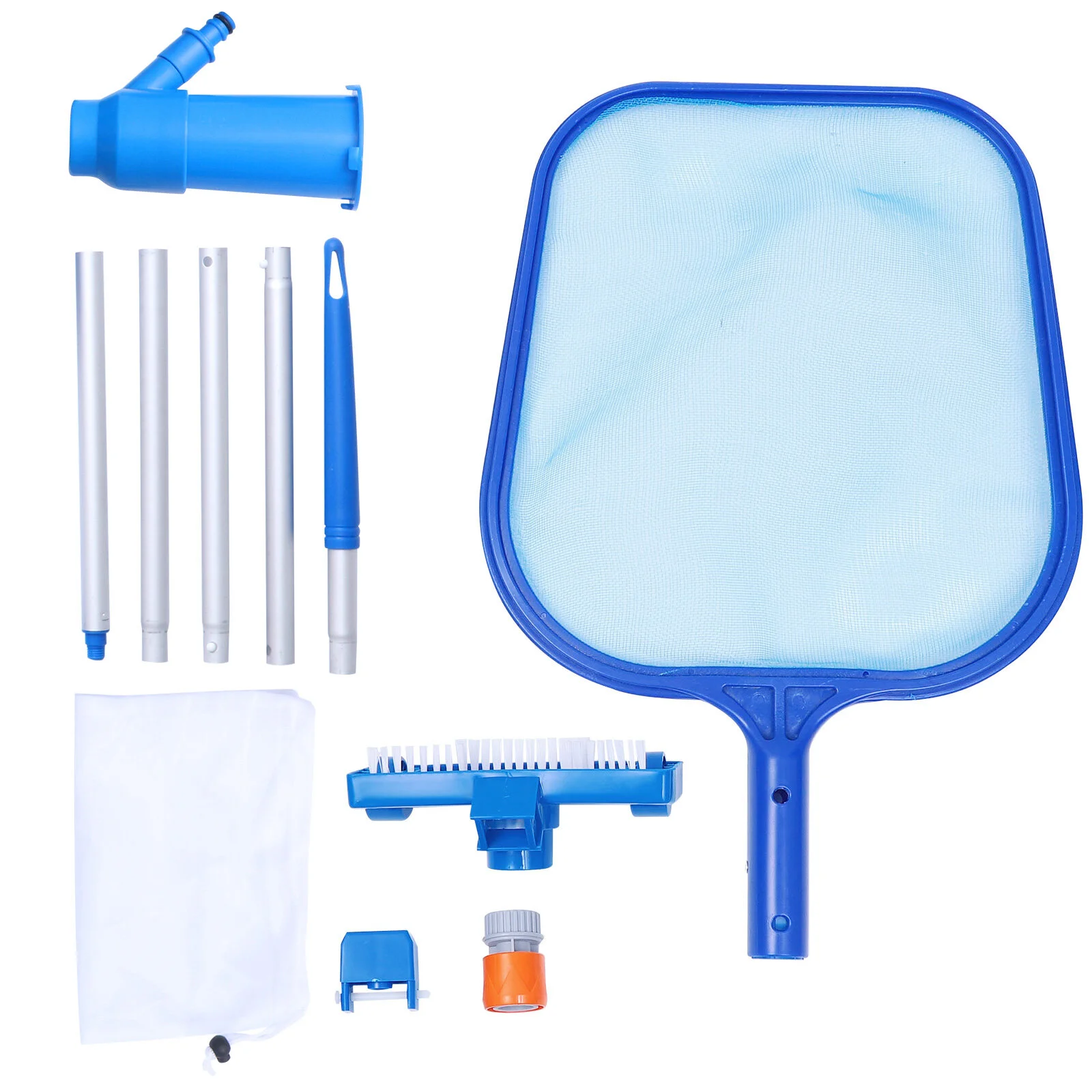 

Swimming Pool Dirt Set Cleaner Vacuum Jet Underwater Cleaning Tool Portable Plastic Brush