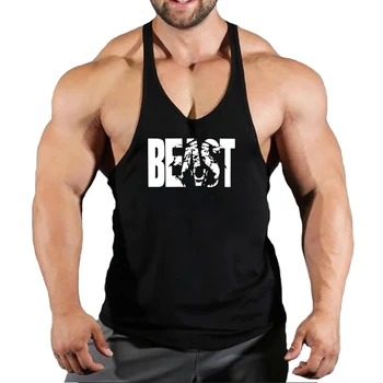Gilet da uomo abbigliamento sportivo canotta marca gilet Bodybuilding e Fitness Stringer canottiere canottiera abbigliamento uomo camicia muscolare palestre 1