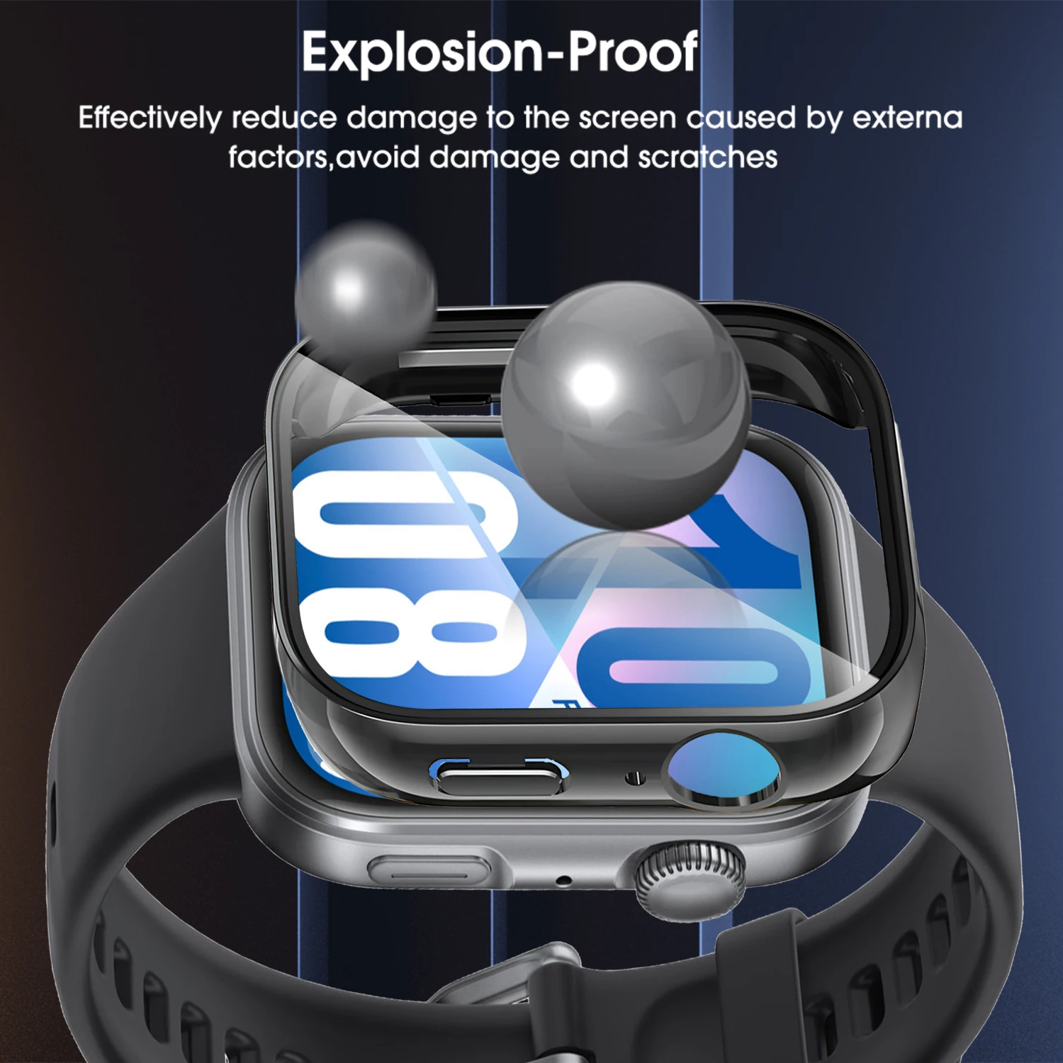 Huawei Watch Fit 4 Protective Waterproof Bumper Shell and Screen Protector