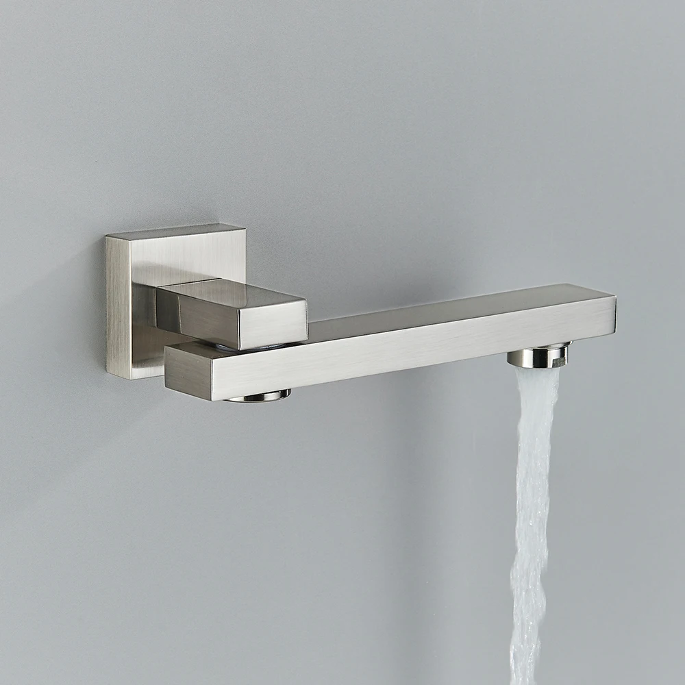 Bathroom Faucet Chrome Brass Bath Tub Shower Mixer Bath Filler Brushed Gold Spout Wall Outlet Black Faucets Spouts Replacement