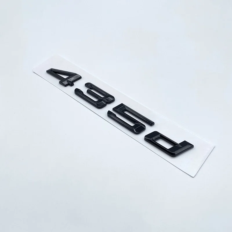 ABS 크롬 블랙 자동차 리어 트렁크 올드 레터 엠블럼 스티커 (F30 F32 F33 F36 F82 4 시리즈 418d 420d 425d 428d 430d 435d 440d 용)