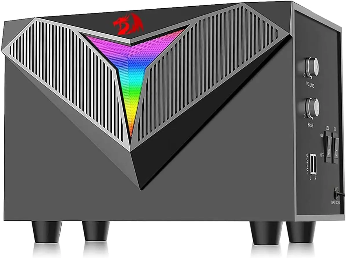 Redragon GS700 Toccata, 2.1, RGB 컴퓨터 스피커 | 레드-GS700