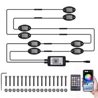 High Quality 8Pods RGB LED Rock Lights APP Control For Jeep Off-Road Truck UTV ATV Underbody Wheel Lights Car LED Chassis Strip - Image 3