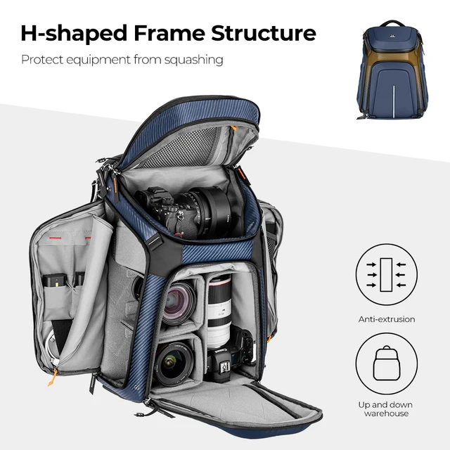 photographer mirrorless camera bag for hiking