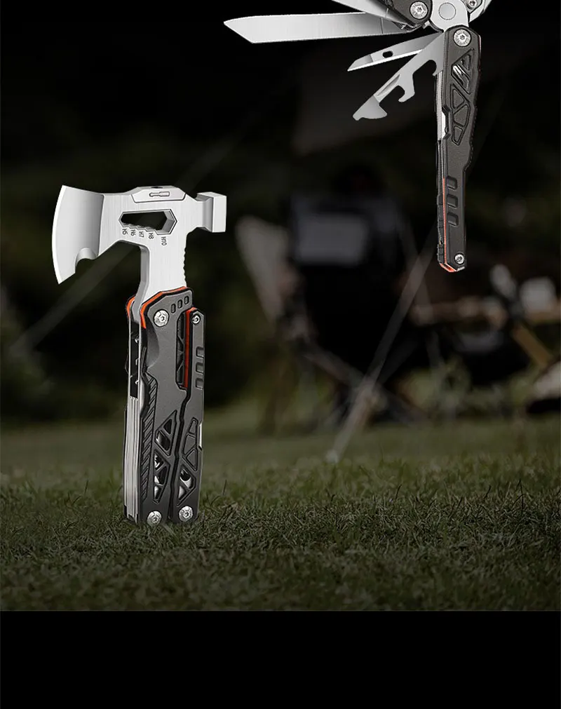 Description Picture 6 of itemMultifunctional outdoor hammer pliers axe hammer folding hammer window breaking escape hammer outdoor camping portable