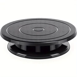 Versatile Black Rotating Turntable for Art and DIY Projects - Lightweight Stand with Carving Wheel for Painting and Display (1pc)