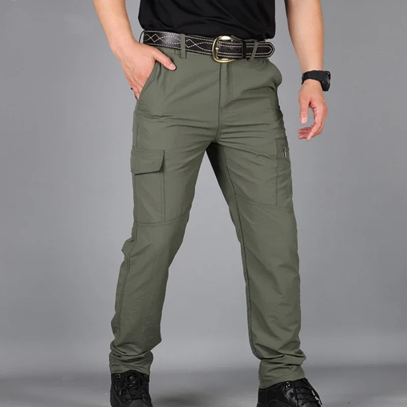 

Summer Cargo Pants Men Army Military Tactical Pants Streetwear Jogger Trekking Hiking Mountain Work Tourism Trousers