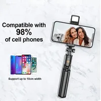 Roreta Wireless Tripod Stand Selfie Stick with Light Bluetooth Remote Control Extendable for iPhone Cellphone Tiktok Live Stream - Image 4