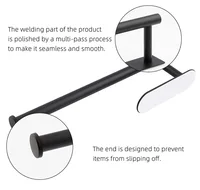 Kitchen Paper Towel Holder Adhesive Tissue Hanger Toilet Roll Paper Dispenser Cabinet Storage Napkin Rack Bathroom Accessories 6