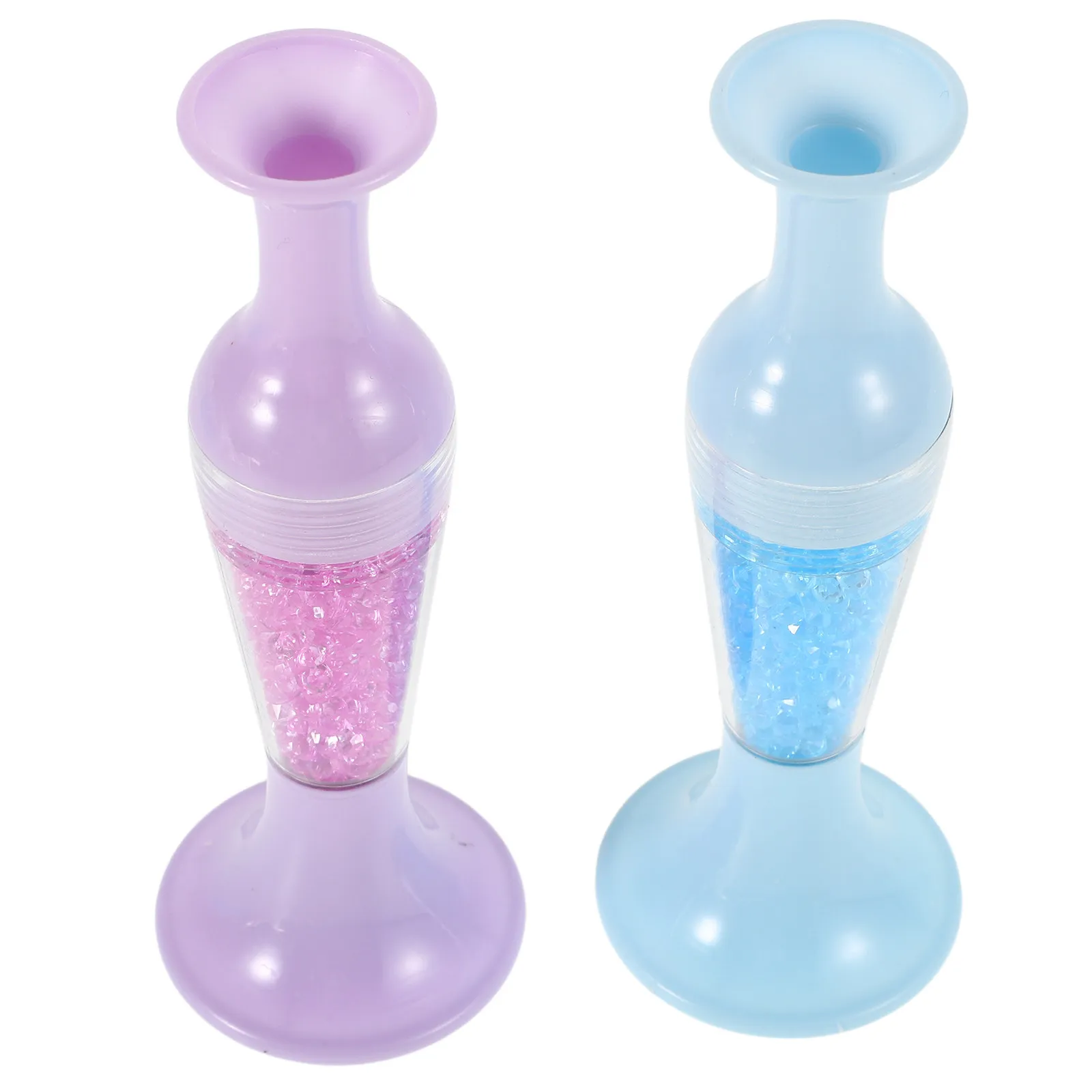 2Pcs 네일 아트 도구 다이아몬드 드릴 펜 투명한 꽃병 모양 자수 다이아몬드 아트 공예를 위한 인체공학적 디자인