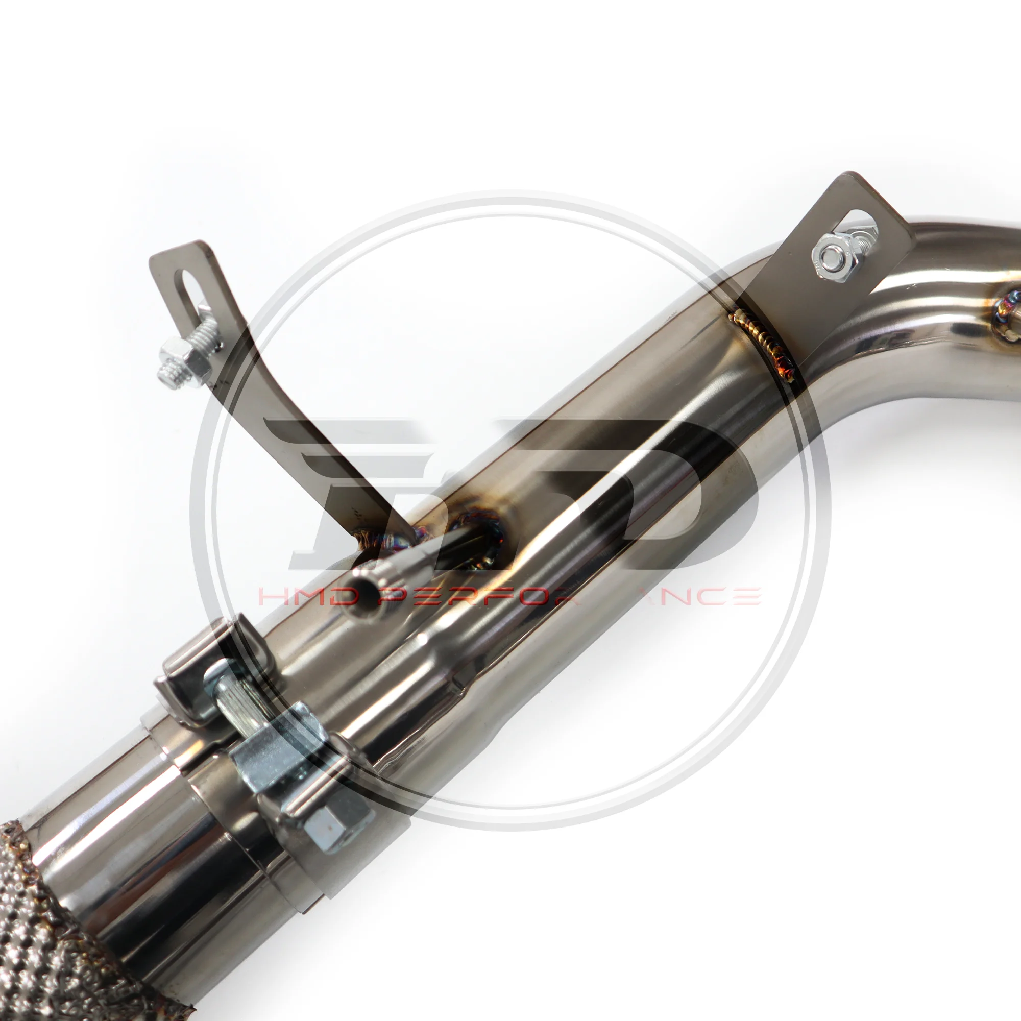 메르세데스 벤츠 C63 W205 AMG 배기 시스템용 HMD 다운파이프, 스테인레스 스틸 매니폴드 성능, 촉매 자동차 액세서리 포함