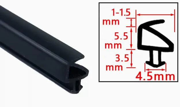  Tira de goma de silicona de 3.3 ft, burlete cuadrado de 6 ×  0.236 in-30 × 1.181 in, junta de sellado antiaceite de alta temperatura, 1  unidad (color : 0.394 x 0.591 in) : Industrial y Científico