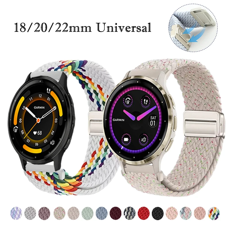 Nylon Magnetic Breathable Loop Watchband Strap