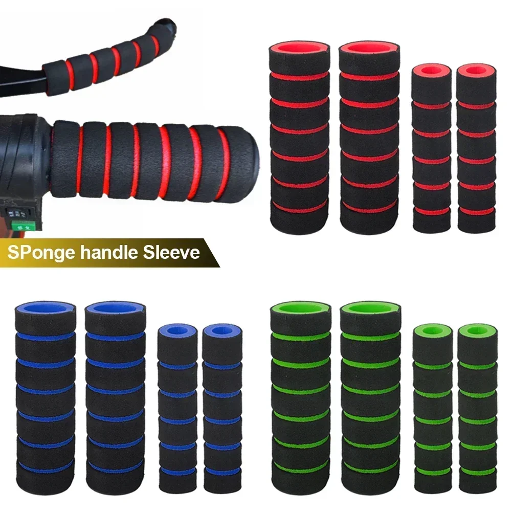 4Pcs/set Motorcycle Handlebar Grip Universal Handle Bar Cover Brake Clutch Lever Soft Sponge Foam Grips Cover Motorcycles Grip