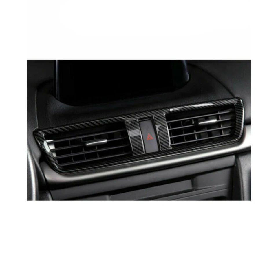 Carbon Fiber Interior Center Air Vent Outlet Cover Trim For Toyota