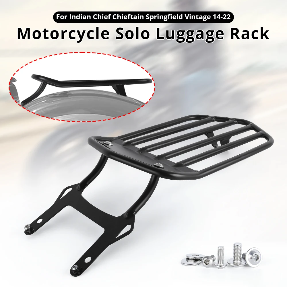 

Rear Rack Luggage Rack for Indian Chief Chieftain Springfield Vintage 2014-2022 Modified Rear Tail Motorcycle Solo Luggage Rack