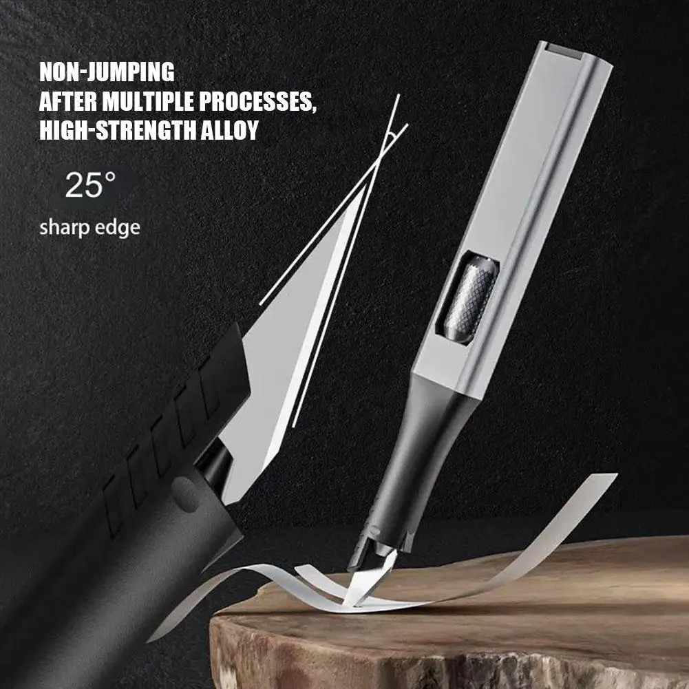 Pen-shaped carving knife with 5 blades woodworking hand tools wood trimming tool