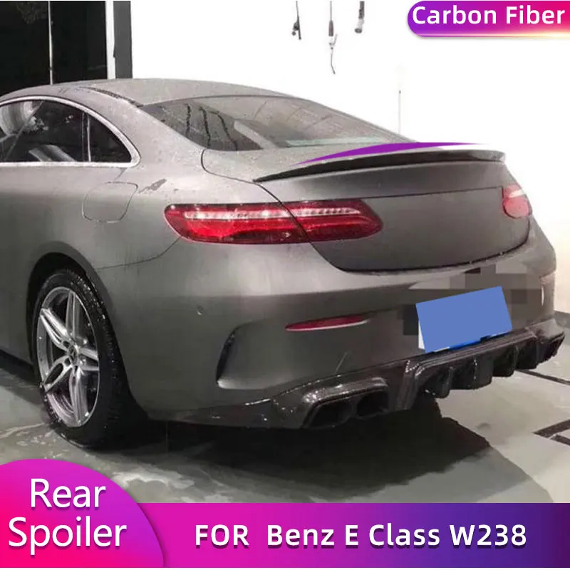 

Задний спойлер для багажника из углеродного волокна крылья для Mercedes-Benz E класса W238 E250 E400 E63 Coupe 2017 2018 крышка багажника