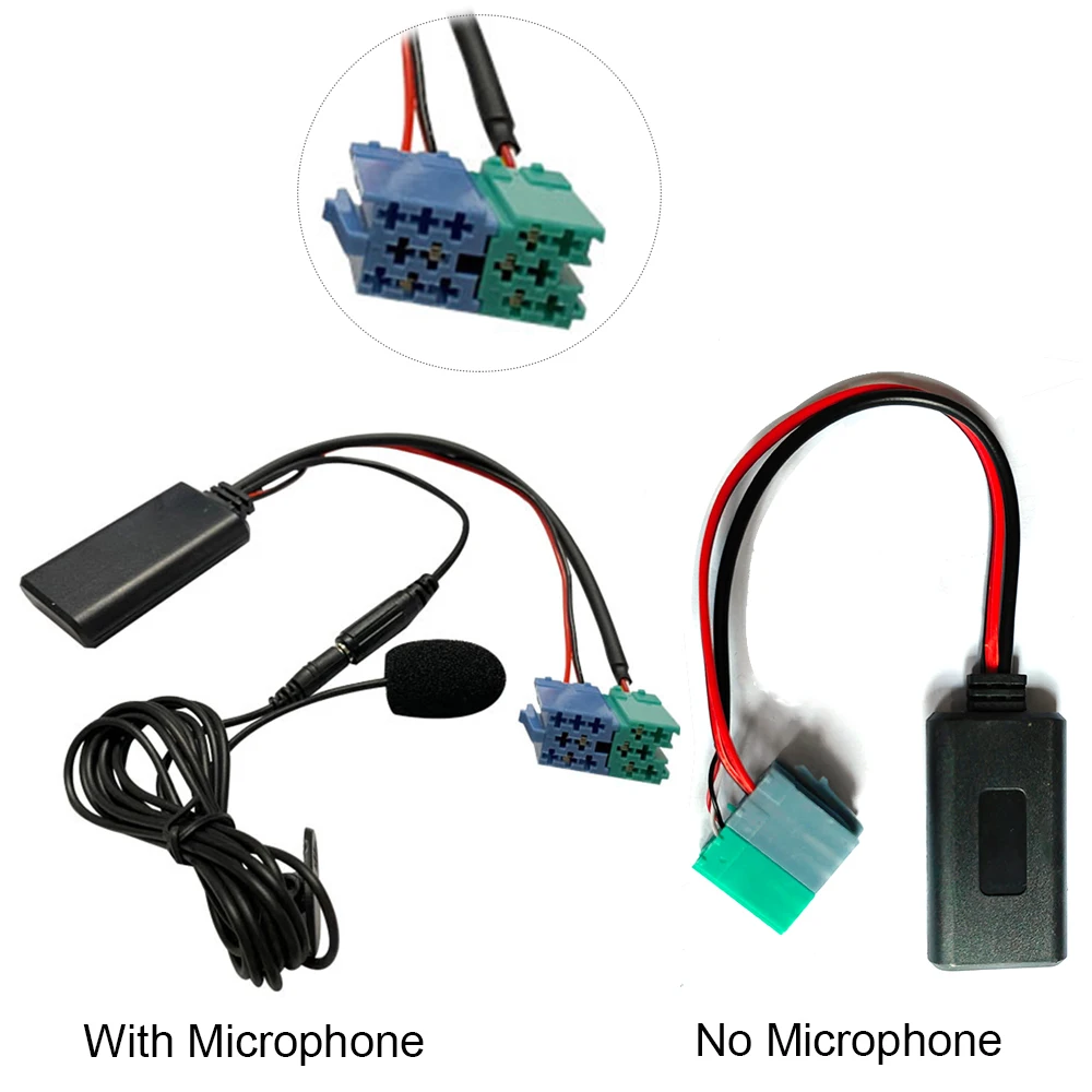 Car Bluetooth Module Adapter W/N Microphone for Renault CD Player Music Radio Aux Audio Cable Auto Modified Part