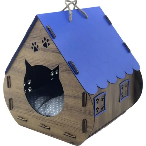 Leyan Wooden Decorative Cushion Cat House/Bed Hobbit Model Atl-Kd1001