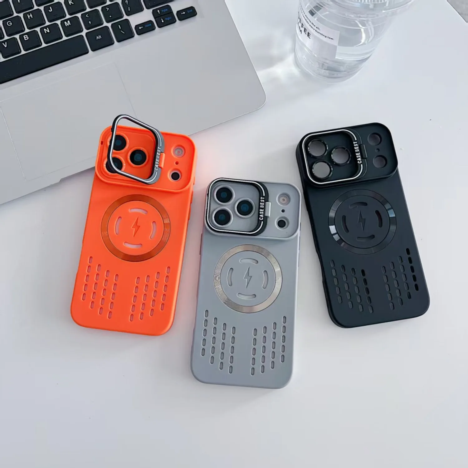 Breathable Soft Back Case with Cooling Heat Dissipation and Magnetic Compatibility
