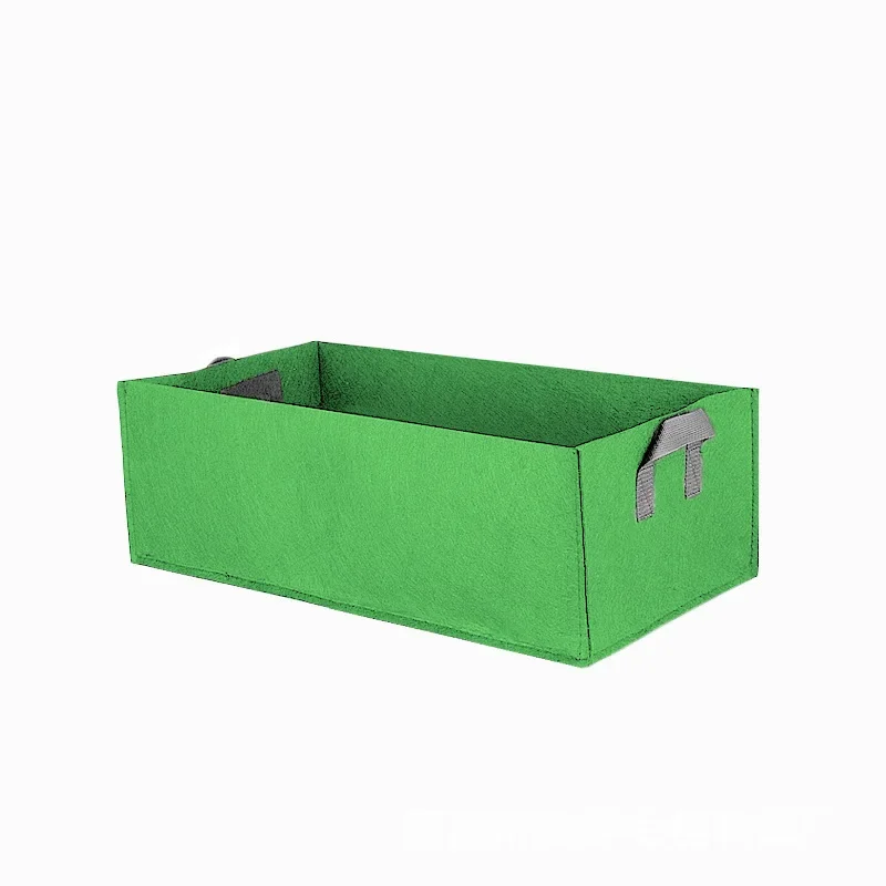 Rectangle Breathable Planting Container Grow Bag Fabric Raised Garden Bed Planter Pot for Plants Flowers Vegetables
