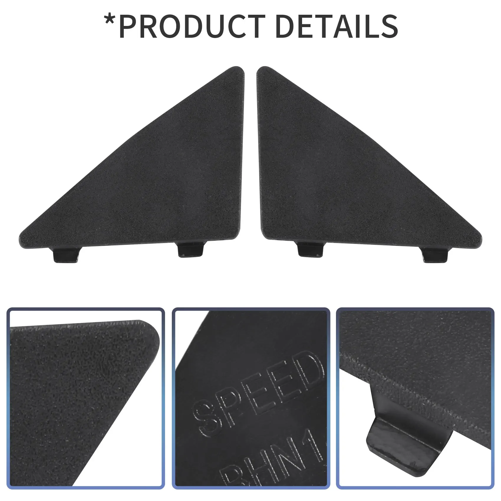 Car Lock Cap Cover Car Front Bumper Triangle Trim Cover Cap for Mazda 3 Axela 2014- BHN1-50-101 BHN1-50-102
