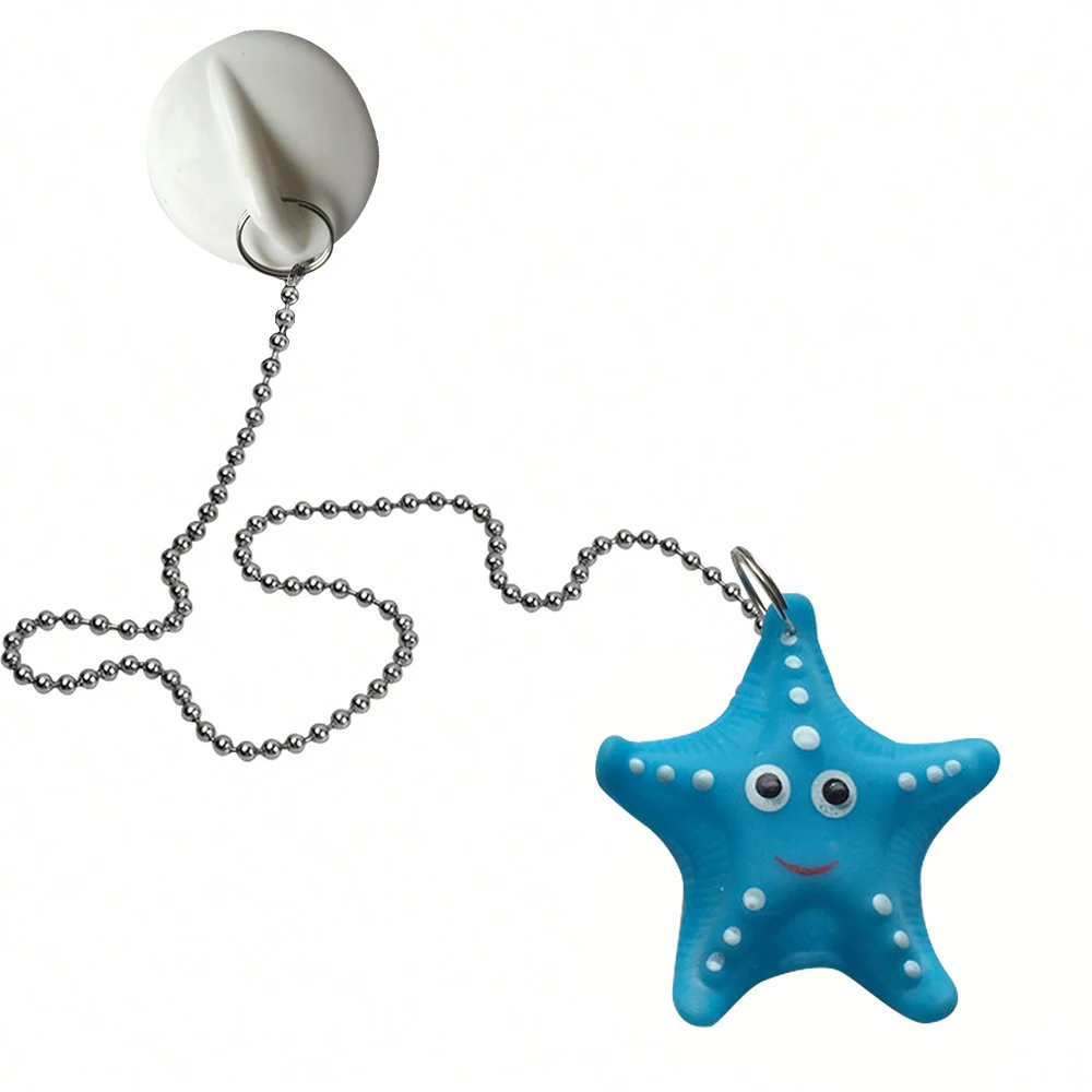Bathtub Stopper Cute Bath Plug and Chain Leakproof Durable Replacement Washbasin Bathroom with Chain Drain Stopper Sink Plug 1Pc bathtub stopper
