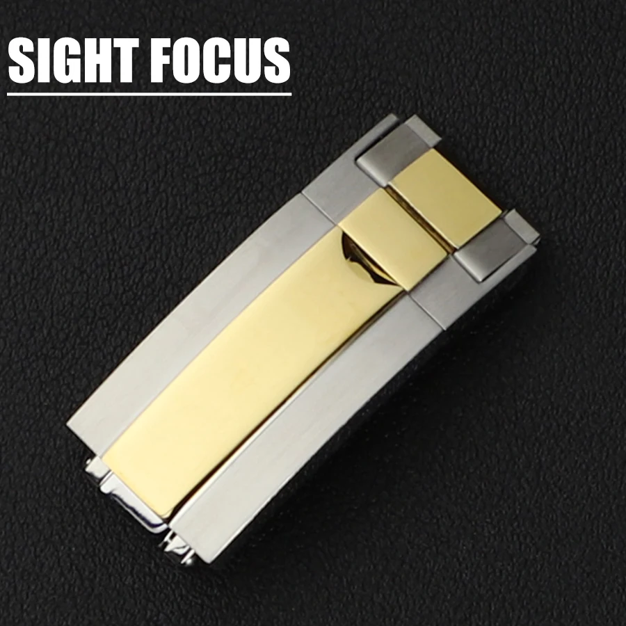 Chiusura Per Cinturino Con Serratura In Acciaio Inossidabile 16X9Mm Per Rolex Daytona Explore2 Gmt Role Submariner Strap Fibbia Pieghevole