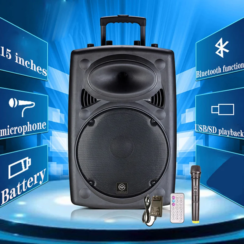 15 Inch Wireless Bluetooth Speaker 5