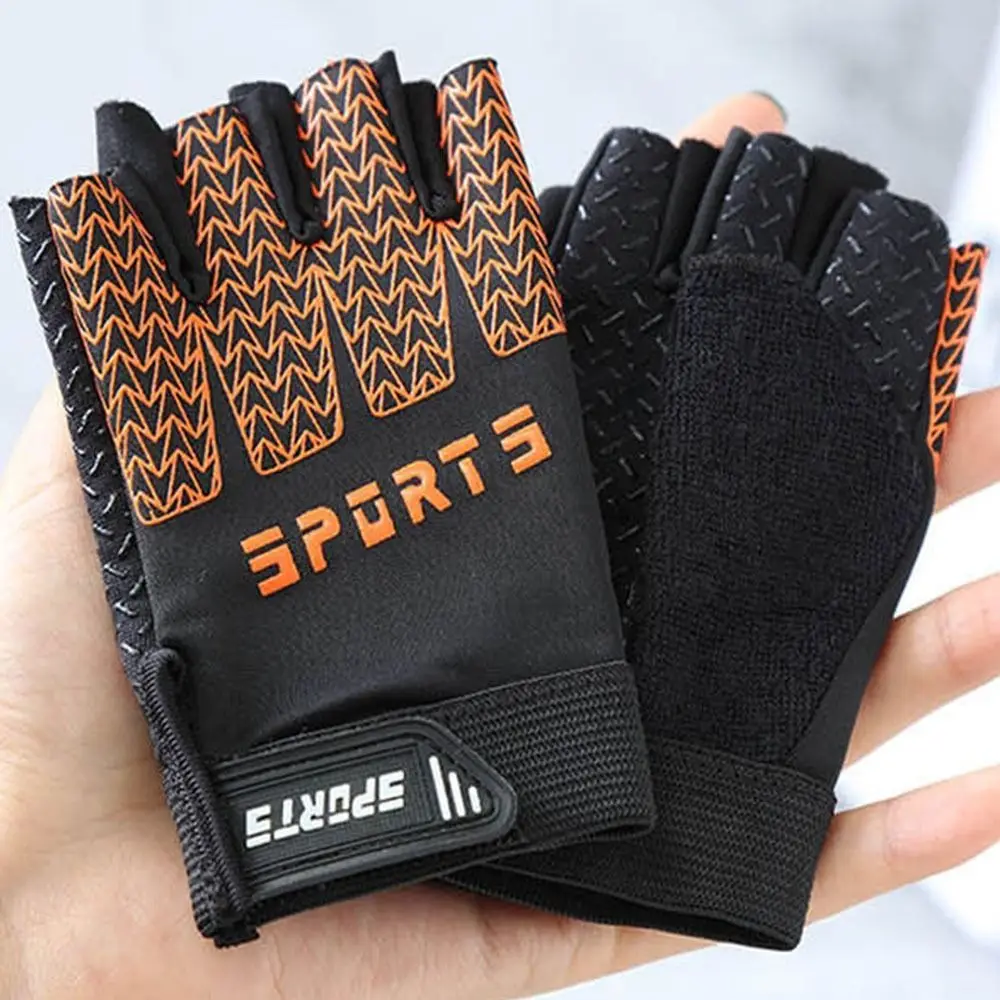 Non-slip Children's Cycling Gloves Shock-Absorbing Light Weight Half Finger Bike Gloves Protective Breathable