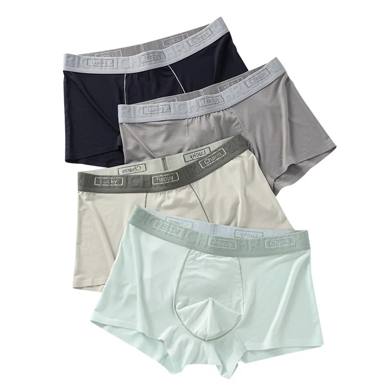 2024 80s Lenzing Modal men's underwear cotton comfortable boxer briefs boys boxer shorts men's