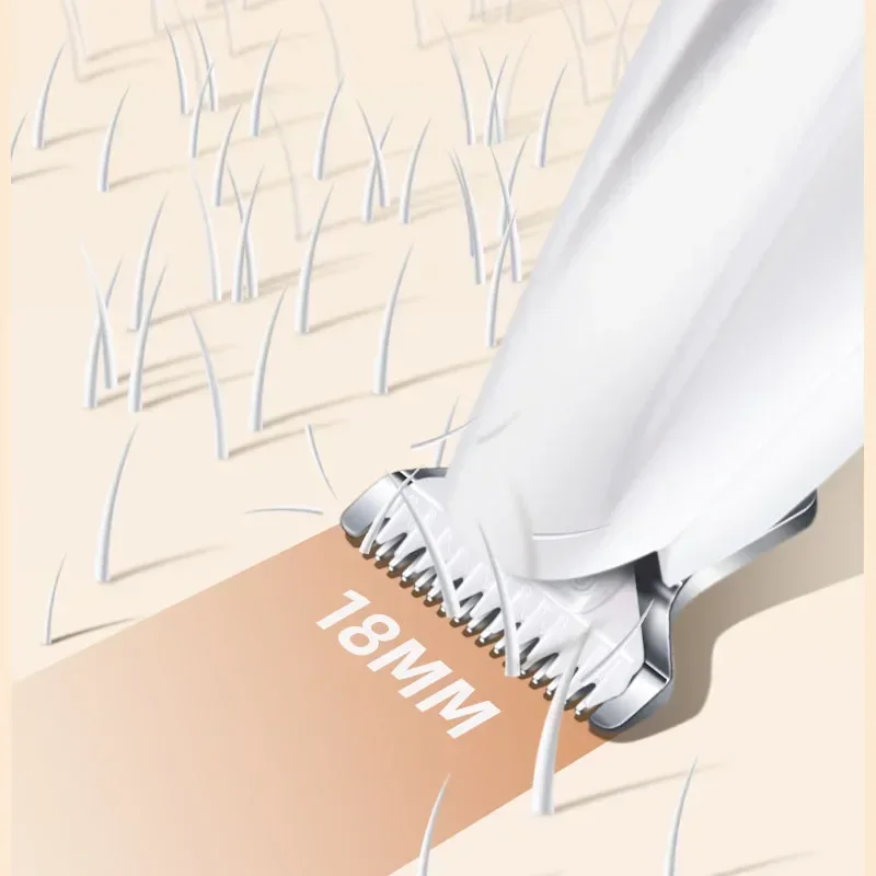Dog Paw Trimmer Pet Hair Trimmer Dog Clippers for Grooming 18mm Widen Blade with LED Light LED Display Fully Waterproof