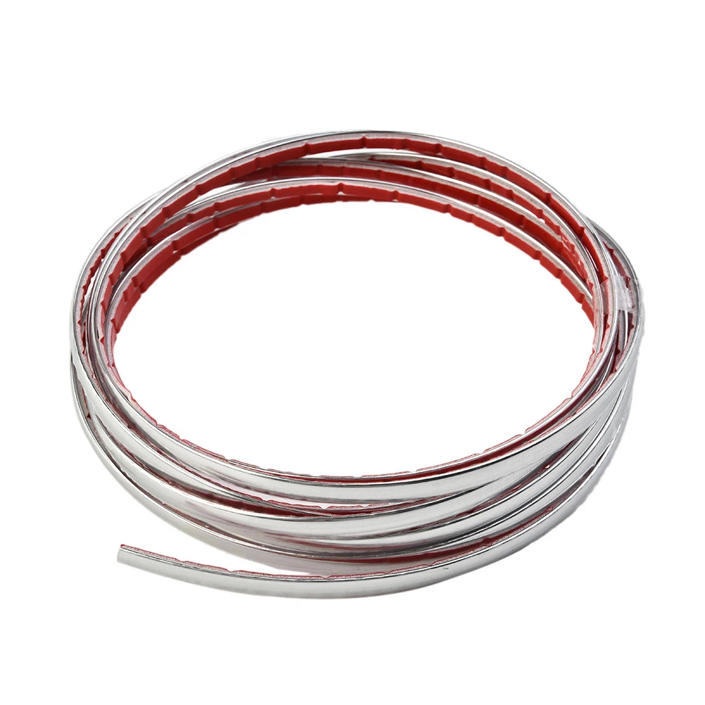 

Replacement Silver 6mm*3meter Decoration Car Window Strip Interior For steering wheel Switch panel Moulding Trim Door