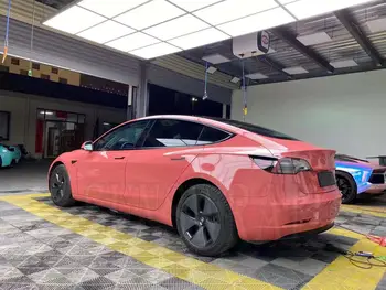 Resset Red Glossy Car Wrapping Foile For Car Vehicle Auto Body Stickers 5x59ft/roll 1